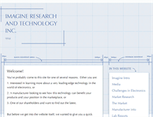 Tablet Screenshot of imagineresearchtech.com
